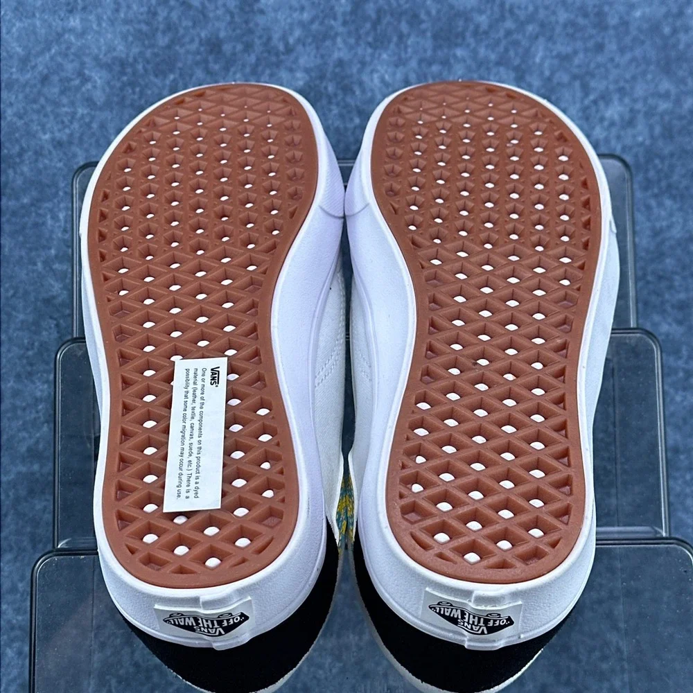 Vans Old Skool ComfyCush Black White‎ Checkered Stripe Mens 6.5 Womens 8.0